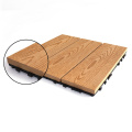 Outdoor/Garden WPC DIY Tiles Click 3D Wood Grain Embossing Solid Composite Wood Plastic Floor Deck Tiles